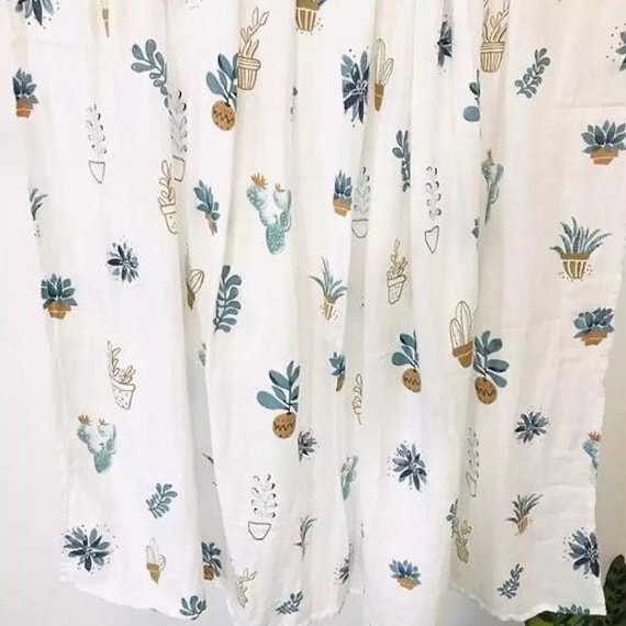 Double layered 100% muslin cotton baby swaddle blanket