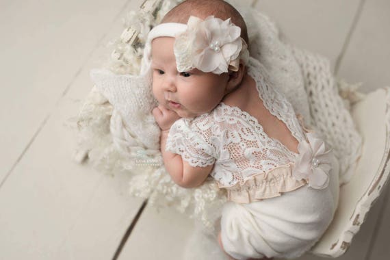 baby girl lace romper