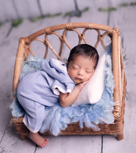 Traje de foto de niño bebé 0-3 meses mameluco con capucha accesorios de  fotografía niño blanco azul verde sin mangas mono accesorios de fotografía  bebé niño -  México