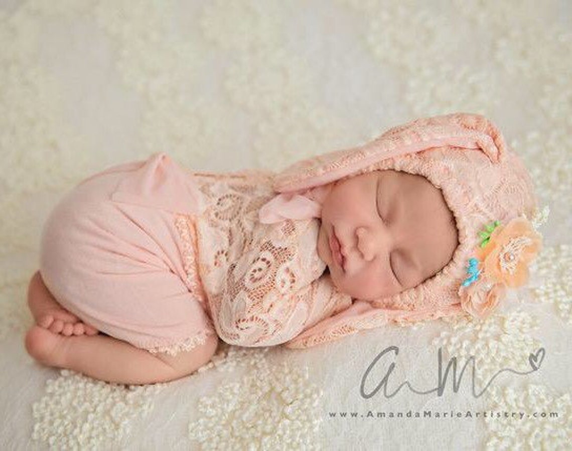 Bunny outfit baby Easter photo props newborn bunny hat and Etsy