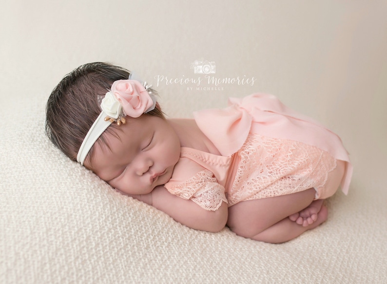 Newborn Photo Outfit Girl Newborn Props Girl Lace Romper Etsy
