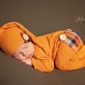 Newborn photo shoot, Sleeper photo Romper, baby boy, Photo Props, Footed Sleeper, Photo Outfit, Photography Prop Overalls, RTS