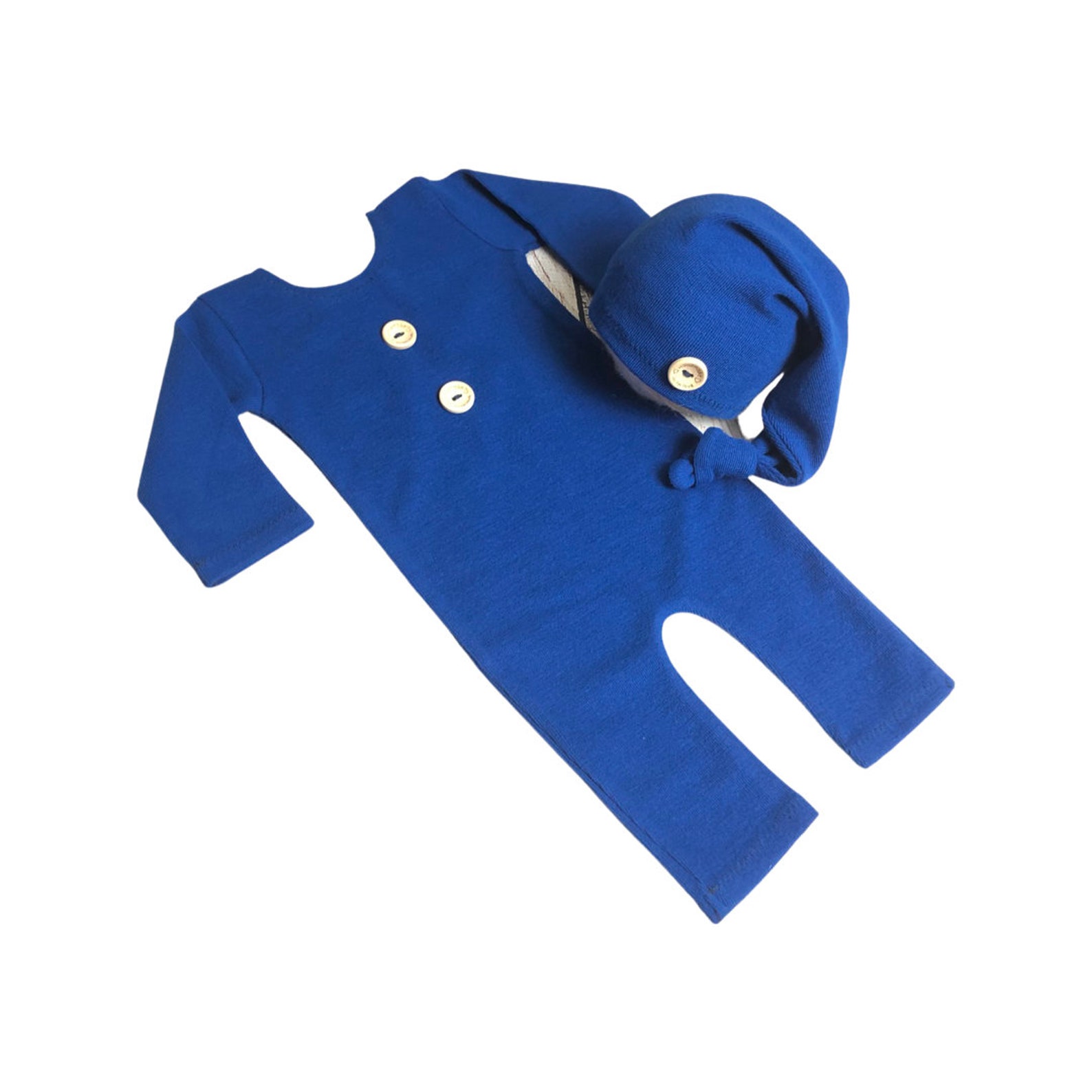 Photo Outfit Baby Boy Newborn Photo Shoot Romper and Hat Etsy