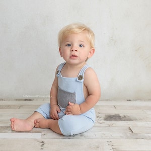 Sitter boy photo outfit baby boy props, baby photography, 6 colors romper 3,6,9 mo sitter photo shoot, sitter photography prop. RTS image 1