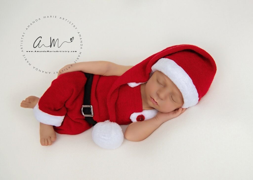 Combinaison Père Noël Bébé - Polaire, Avec Bonnet - Tenue De Noël Nouveau-né Garçon/fille - Tailles 0 à 18 Mois