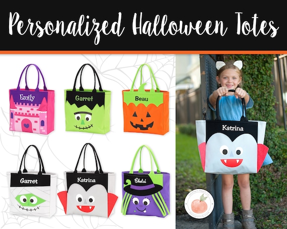 Halloween Personalized Toddler Candy Bags