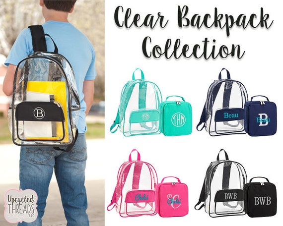 clear boy backpack
