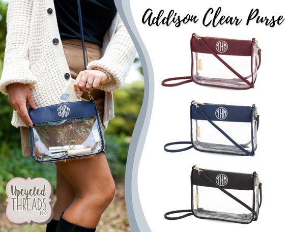 clear purse monogram