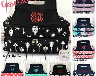 Monogrammed Casserole Carrier, Personalized Casserole Carrier, Housewarming Gift, Wedding Gift, Casserole Carrier, food carrier, casserole