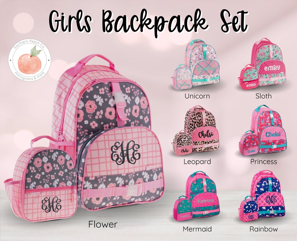 Personalized Kids Backpack Backpack Sets Girls Backpacks and Etsy