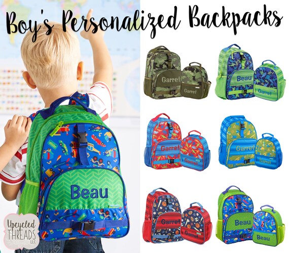 baby boy personalised backpack