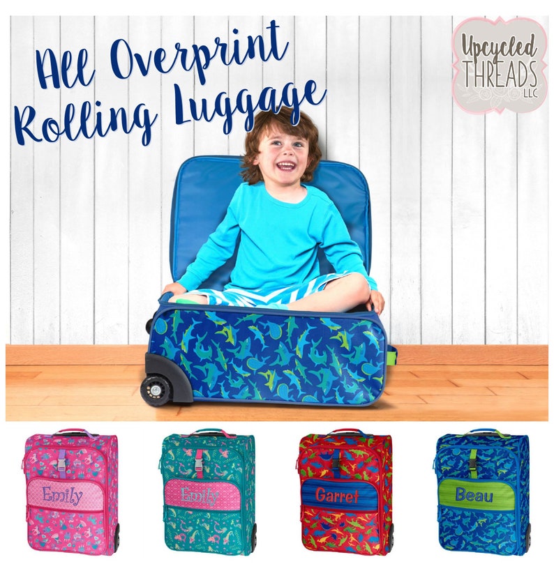 Personalized Children's Rolling Luggage Monogrammed Tween Etsy