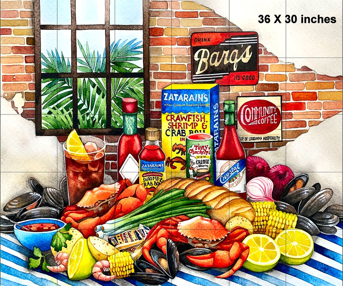 Esta es una obra de arte mural de azulejos de 12 X 18 pulgadas | Etsy