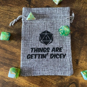 Natural 1 Dice Bag: D&D Drawstring Pouch - 6 Colors