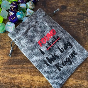 I found this bag Rogue dice bag 5.3 x 3.7 inch drawstring pouch 6 colors