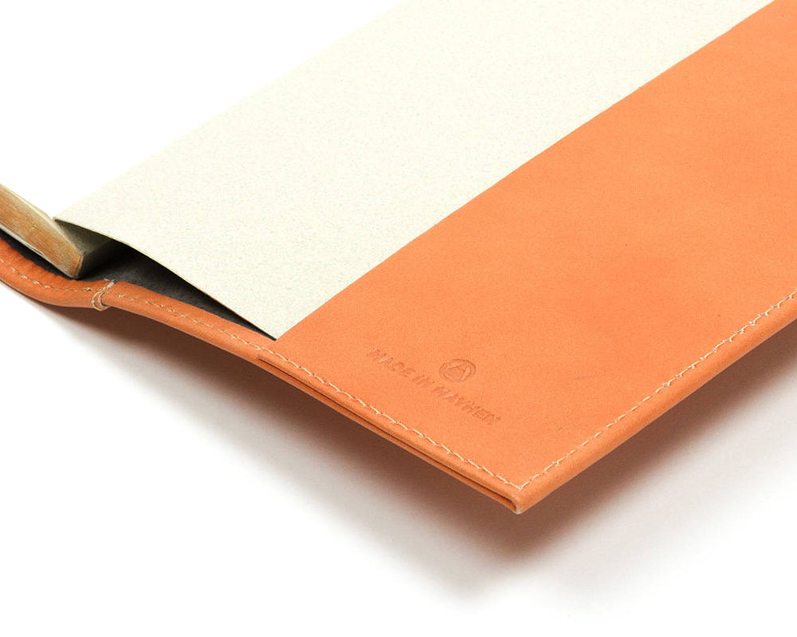 Orange Leather Journal Personalized Orange Leather Journal Etsy