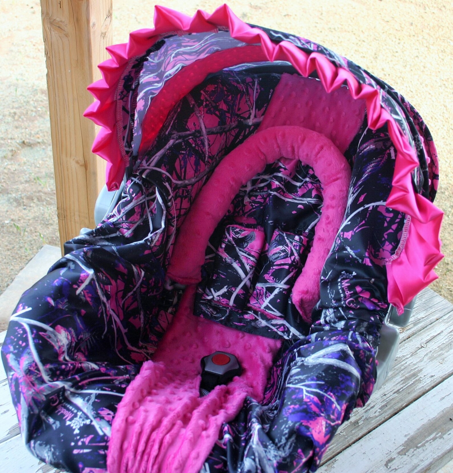 Pink and Purple Muddy Girl Camo Infant Car Seat Cover and Hood Etsy