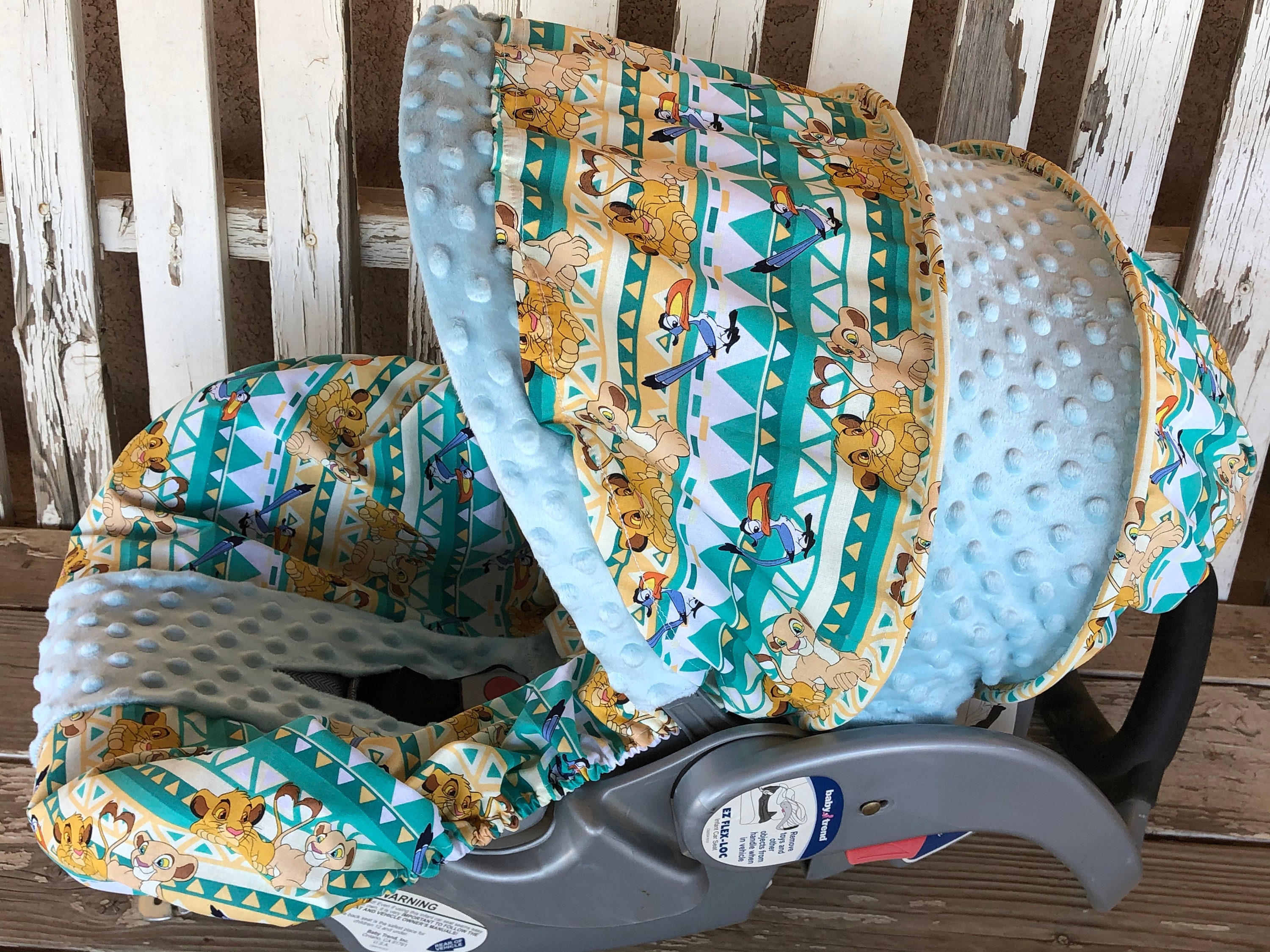 lion king stroller and carseat