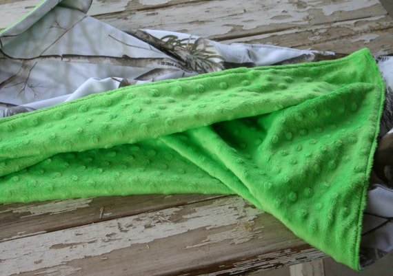 baby blanket 30/"x30/" realtree and aqua// teal minky