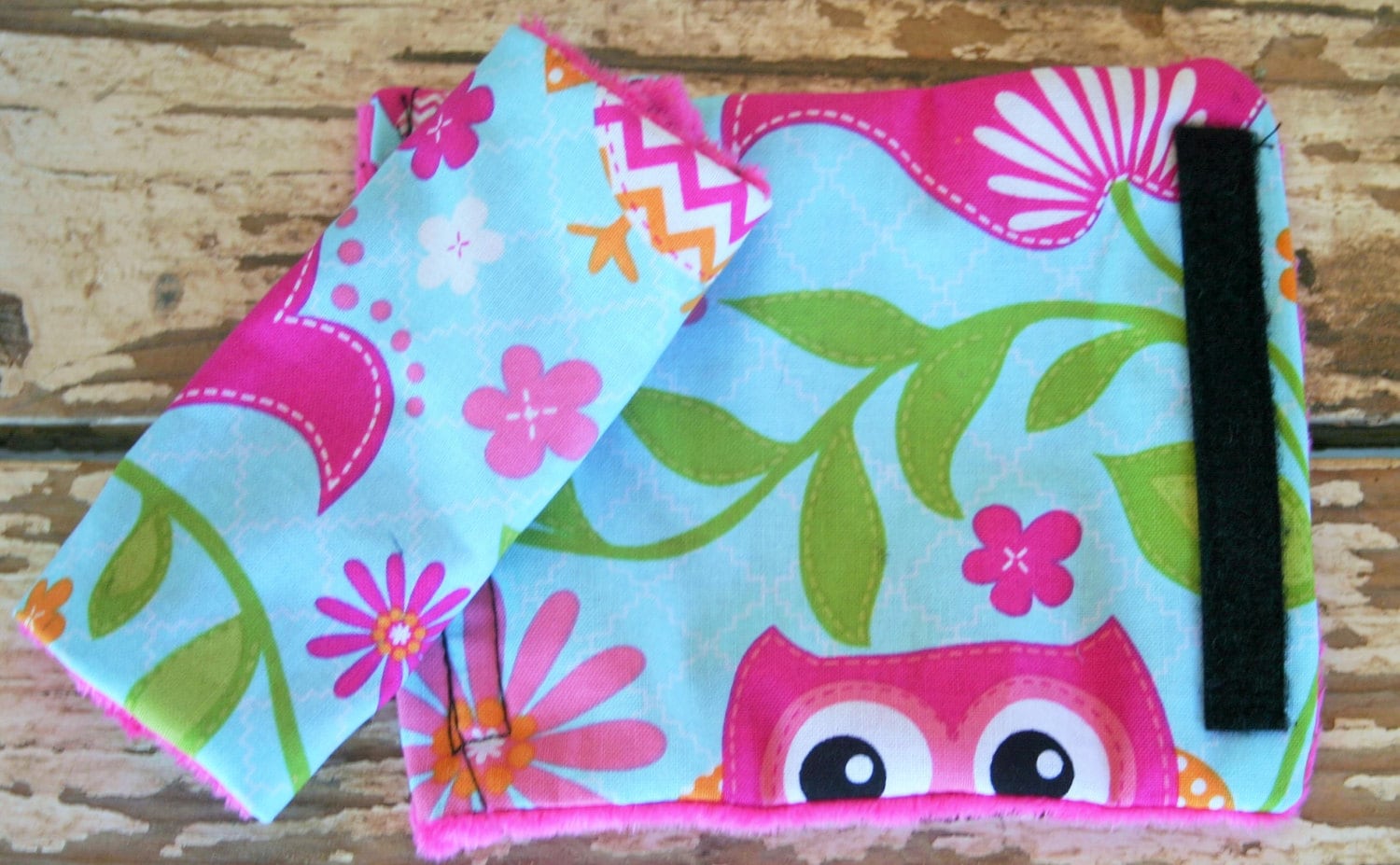 Pink Owls and Hot Pink Minky Car Seat Strap Covers for Infant Etsy