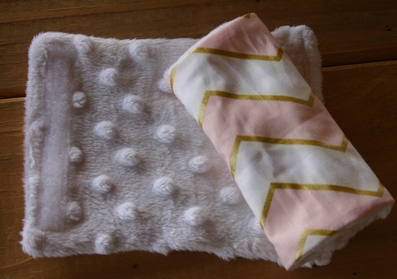 infant or toddler strap covers white minky all