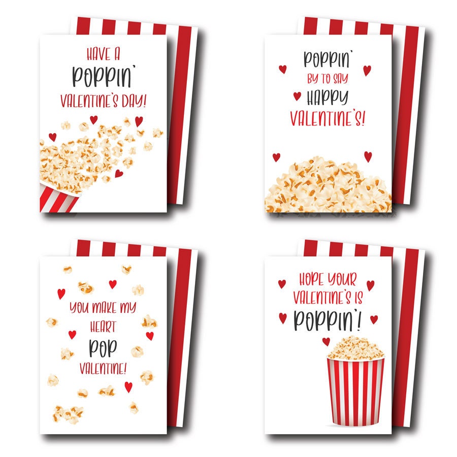 Instant Download Printable Poppin' Valentines - Etsy