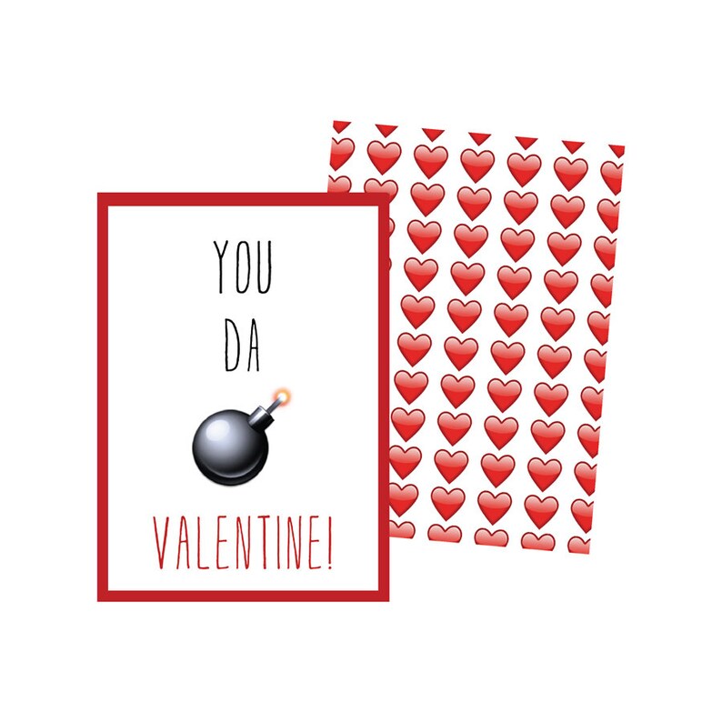 Instant Download Printable Emoji Valentines - Etsy