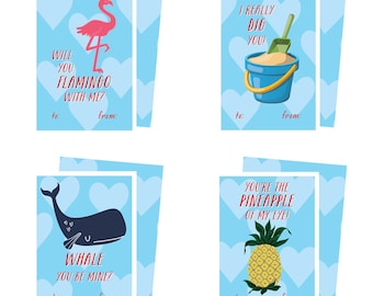 Instant Download Printable Seaside Valentines