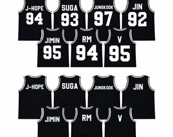 Custom BTS Basketball Jersey, Tank Top Kpop World Tour 2026 Merch Shirt, Personalized Name Number Unisex Jerseys Army Fans of All Ages Gift