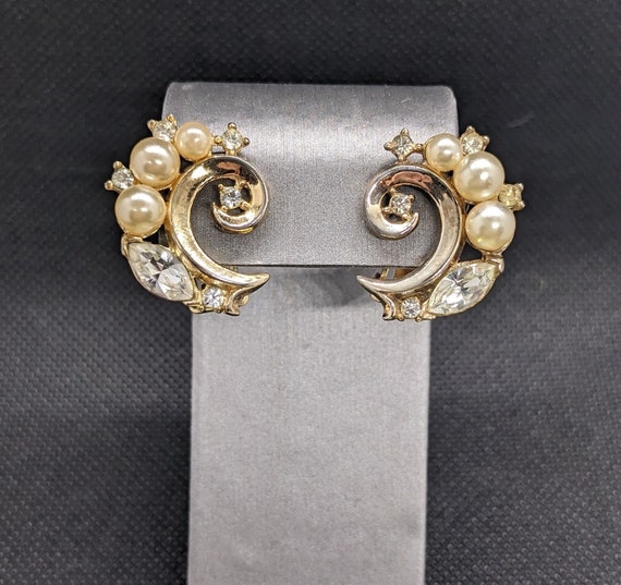 Alfred Philippe Earrings Vintage Crown Trifari 19… - image 3