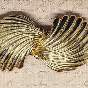 Vintage Gold Tone Metal Seashell Belt Buckle - Etsy display picture 3
