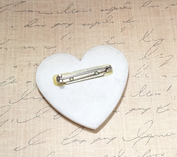Vintage Avon Birthday Bouquet Heart Brooch Pin Vi… - image 5