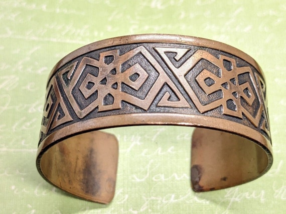 Vintage Park Lane Southwestern Tribal Copper Boho… - image 2