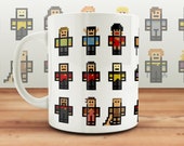 Star Trek Mug Pixel Hero, Startrek Coffee Fan Gift, Spock, Kirk Tea Cup, Present, Gift, DS9 Wharf , Next Generation 8bit Trekkie Trekker
