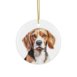 Beagle Ceramic Ornament Christmas Gift