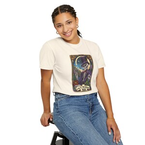 Camiseta unisex divertida con la carta del tarot, sarcástica, divertida, con gráficos atrevidos, Rebel Clothing, unisex.