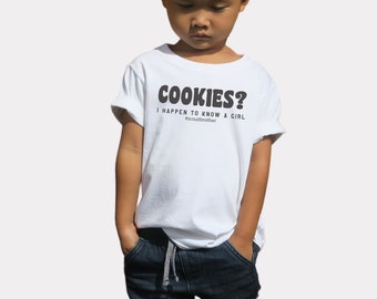 Cookies? I Know a Girl Scout Brother Polyester T Shirt Scout Shirt
