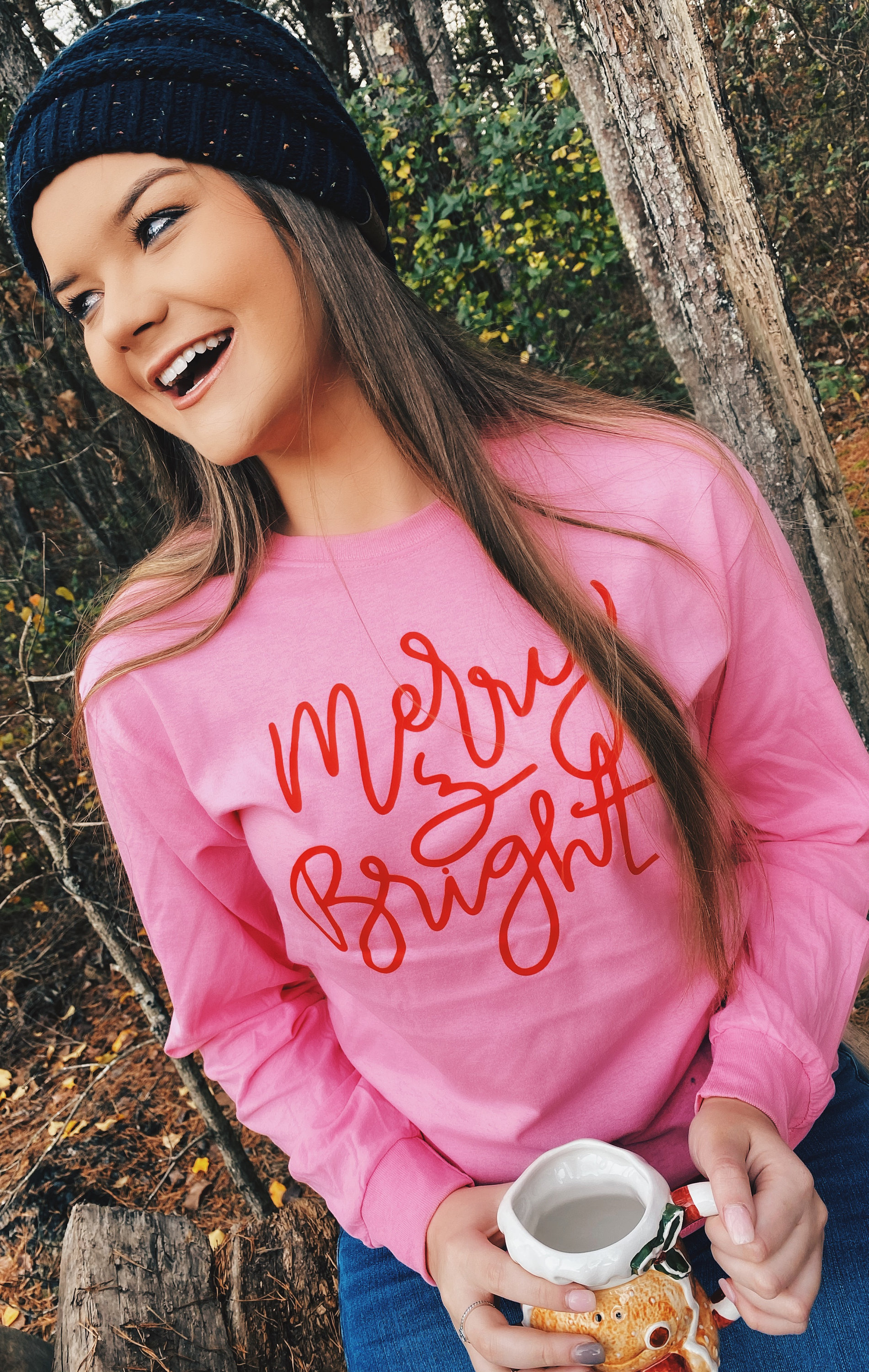 ANDMARY Lindsay logo tops pink アンドマリー andmary Lindsay logo tops pink