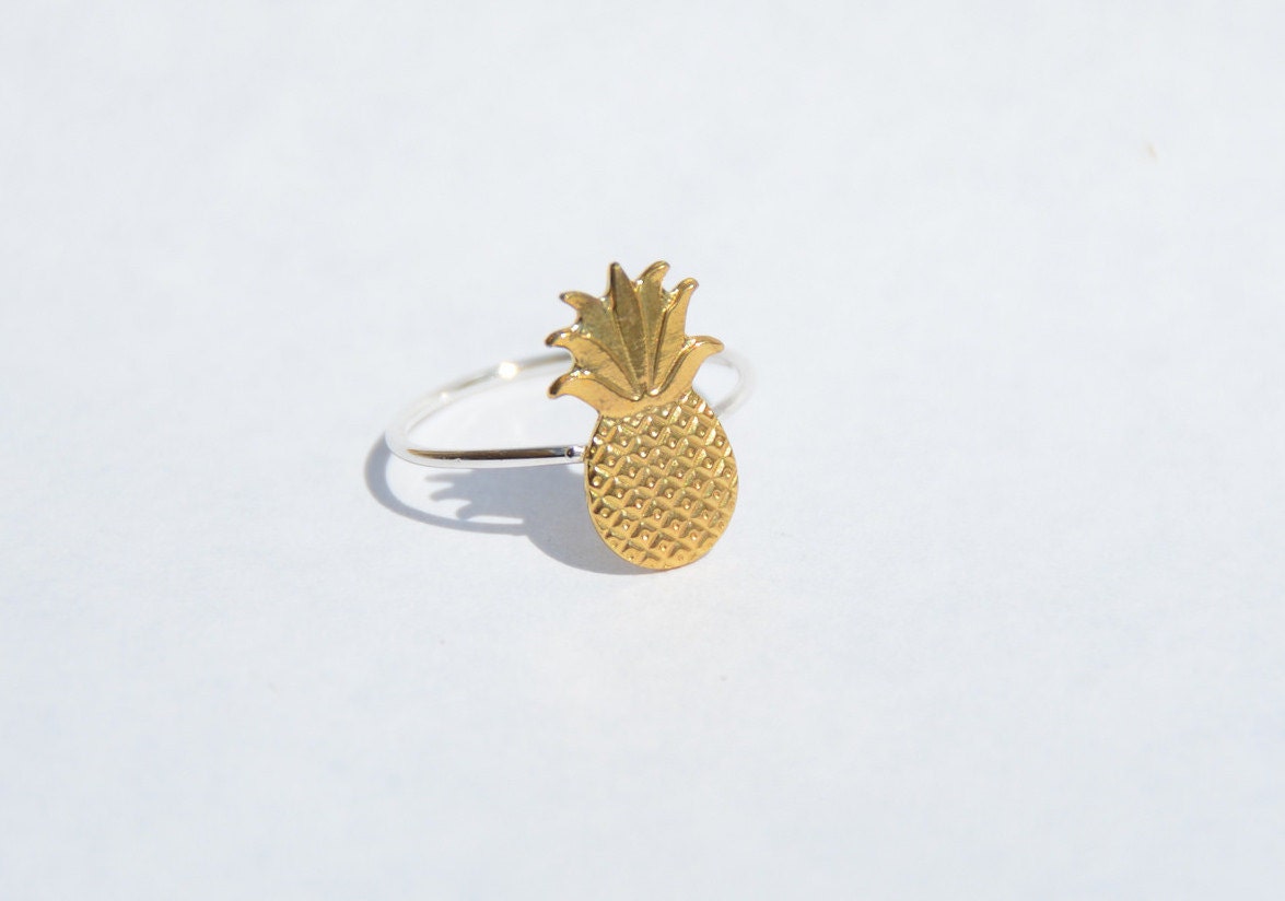 Pineapple ring Mini Pineapple ring Aloha Ring Aloha Etsy