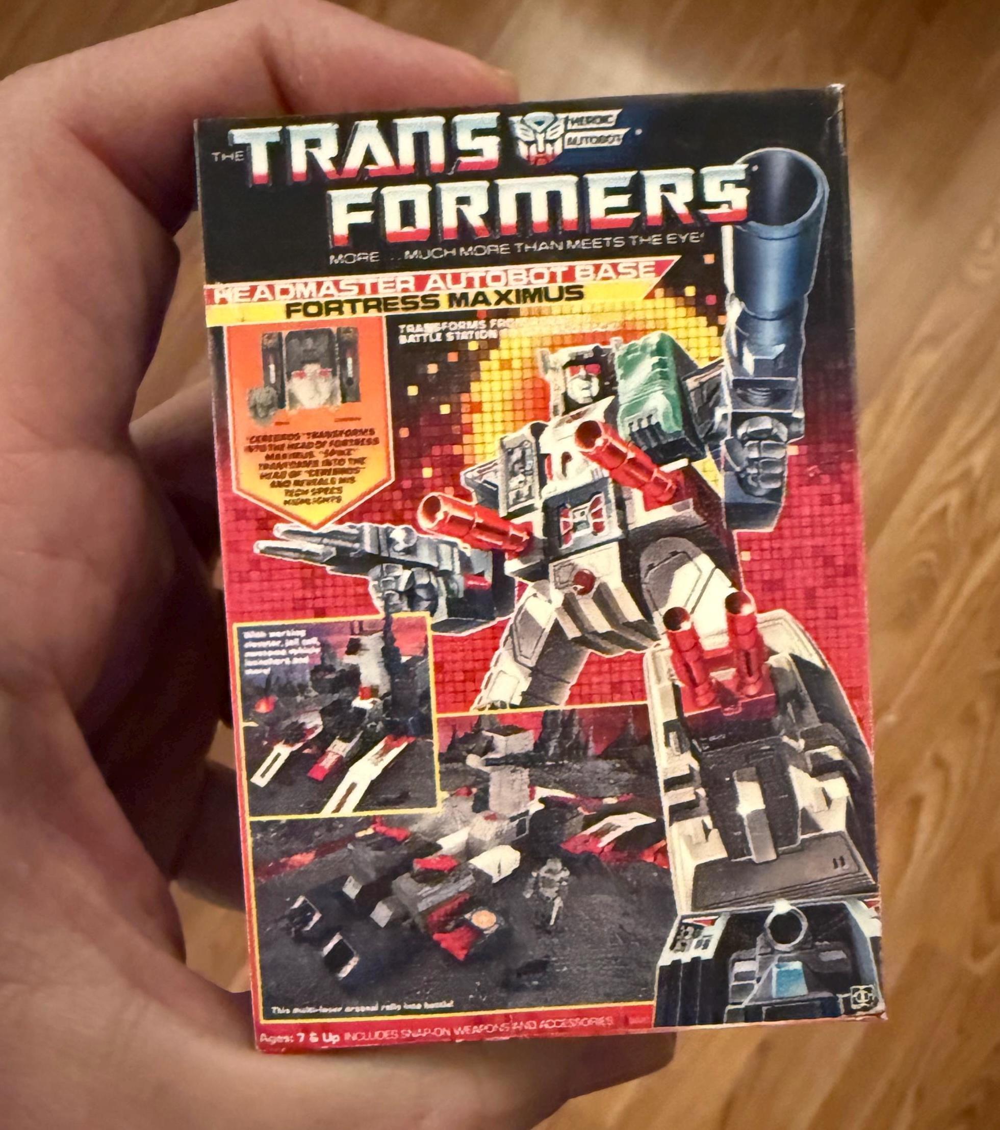 Vintage Original Hasbro G1 Transformers Headmaster FORTRESS