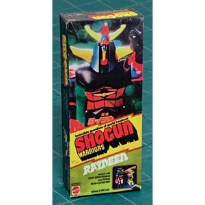 Vintage Original Mattel Shogun Warriors RAYDEEN Miniature Toy Box Christmas Ornament / Refrigerator Fridge Magnet