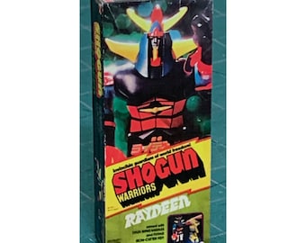 Vintage Original Mattel Shogun Warriors RAYDEEN Miniature Toy Box Christmas Ornament / Refrigerator Fridge Magnet