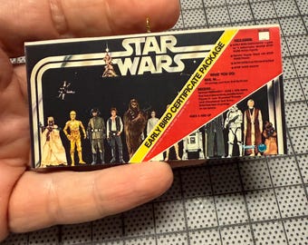 Vintage Original Kenner Star Wars EARLY BIRD Miniature Toy Box Christmas Ornament