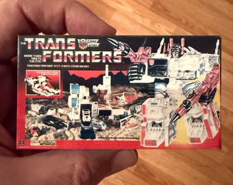 Vintage Original Hasbro G1 Transformers METROPLEX Magnet Miniature Toy Box Christmas Ornament