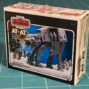 Vintage Original Kenner Star Wars The Empire Strikes Back AT-AT Miniature Toy Box Christmas Ornament / Refrigerator Fridge Magnet