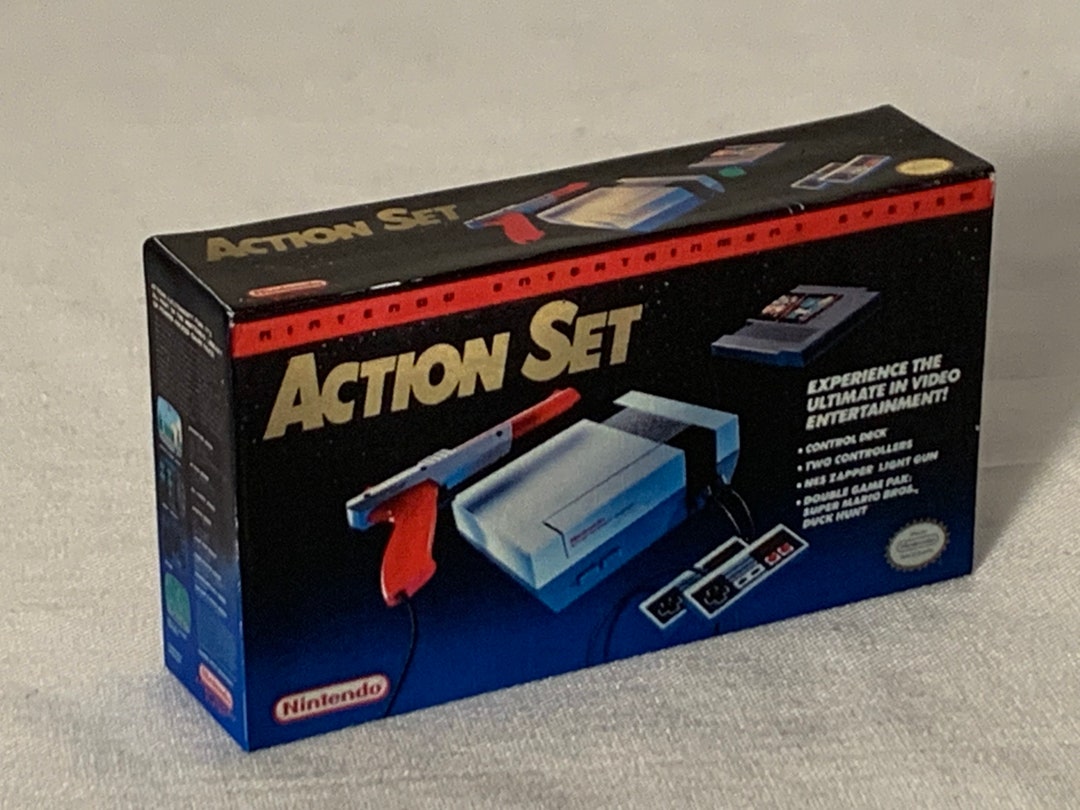 Vintage Original NES Nintendo Entertainment System Action Set BLUE