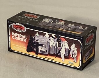 Vintage Kenner Star Wars Empire Strikes Back IMPERIAL CRUISER Toy Box Miniature Christmas Ornament / Refrigerator Fridge Magnet