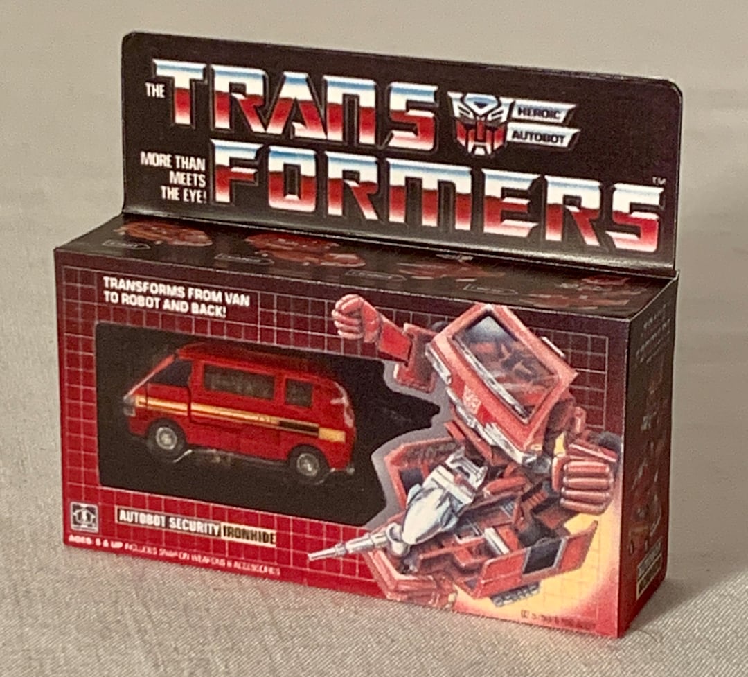Vintage Original Hasbro G1 Transformers IRONHIDE Magnet