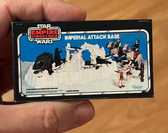 Vintage Kenner Star Wars The Empire Strikes Back IMPERIAL ATTACK BASE Miniature Toy Box Christmas Ornament / Refrigerator Fridge Magnet