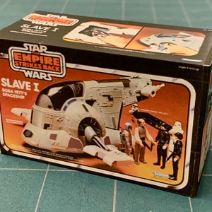Vintage Original Kenner Star Wars The Empire Strikes Back Boba Fett SLAVE-1 Toy Box Christmas Ornament / Refrigerator Fridge Magnet